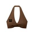 Women's Pleated Halter Sports Bra