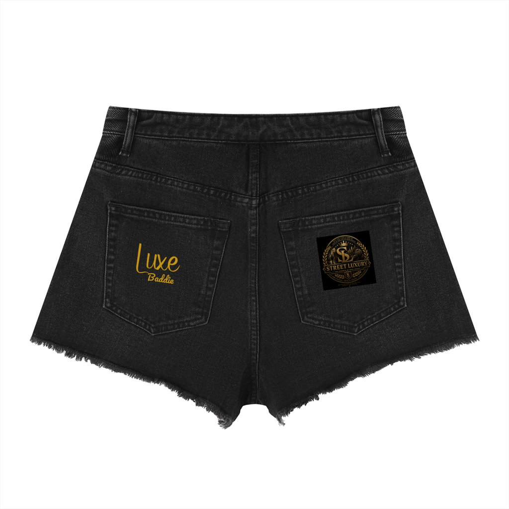 Women’s Vintage Wash High Rise Denim Shorts