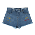 Women’s Vintage Wash High Rise Denim Shorts
