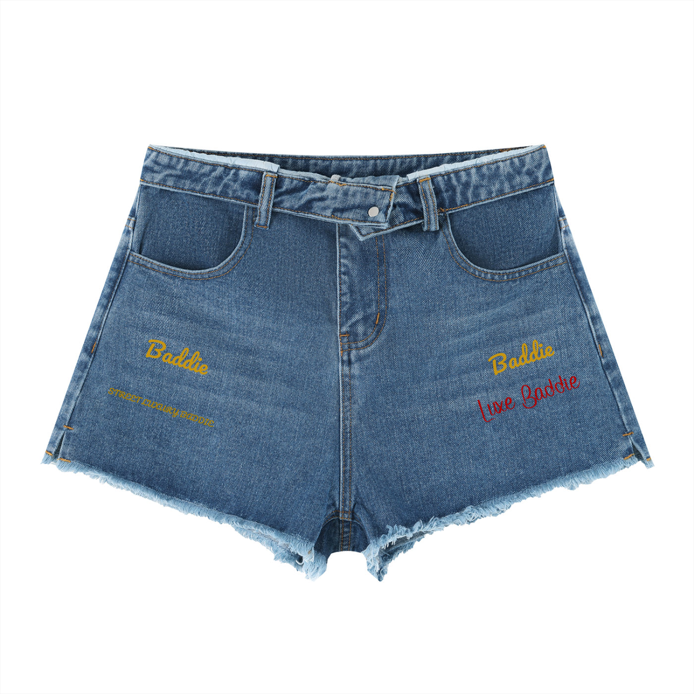 Women’s Vintage Wash High Rise Denim Shorts