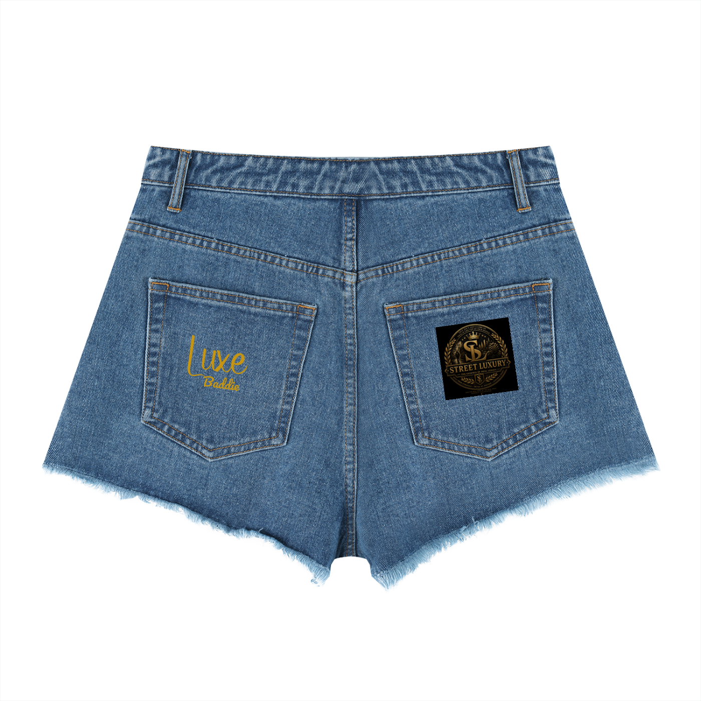 Women’s Vintage Wash High Rise Denim Shorts